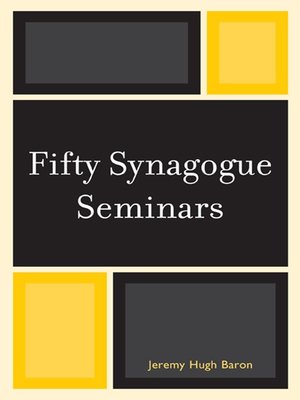 cover image of Fifty Synagogue Seminars
